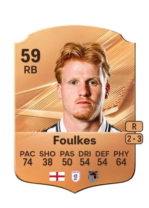 Foulkes - 59 - Rare EA FC 27 card