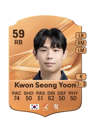 Kwon Seong Yoon - 59 - Rare EA FC 27 card