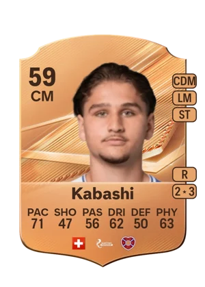 Kabashi - 59 - Rare EA FC 27 card