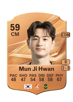 Mun Ji Hwan - 59 - Rare EA FC 27 card