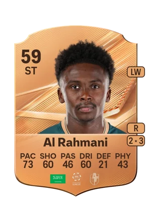 Al Rahmani - 59 - Rare EA FC 27 card