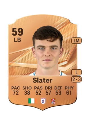 Slater - 59 - Rare EA FC 27 card