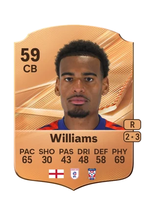 Williams - 59 - Rare EA FC 27 card