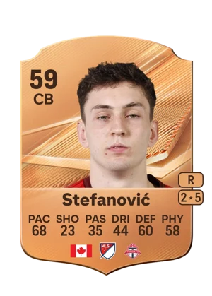 Stefanović - 59 - Rare EA FC 27 card