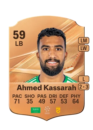 Ahmed Kassarah - 59 - Rare EA FC 27 card