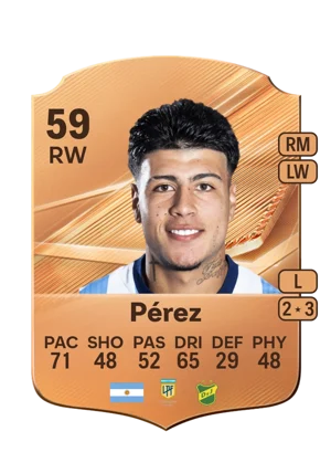 Pérez - 59 - Rare EA FC 27 card