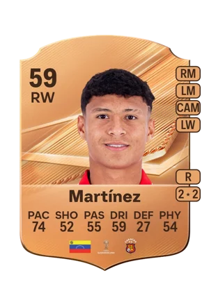 Martínez - 59 - Rare EA FC 27 card