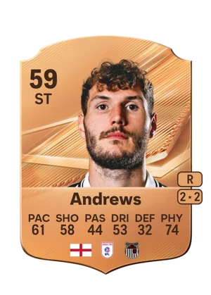 Andrews - 59 - Rare EA FC 27 card