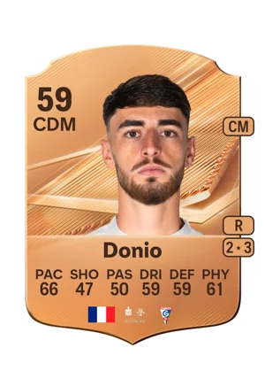 Donio - 59 - Rare EA FC 27 card