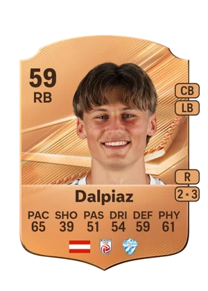Dalpiaz - 59 - Rare EA FC 27 card