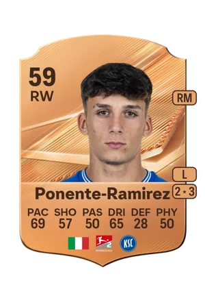 Ponente-Ramirez - 59 - Rare EA FC 27 card