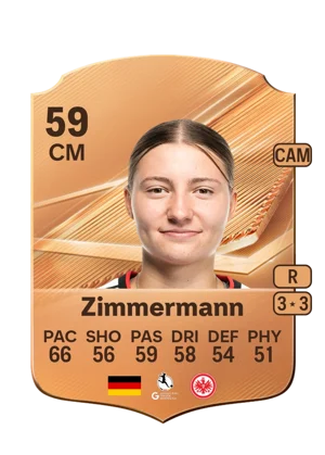 Zimmermann - 59 - Rare EA FC 27 card
