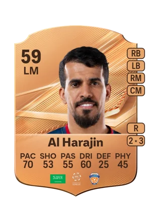 Al Harajin - 59 - Rare EA FC 27 card