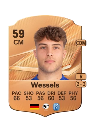Wessels - 59 - Rare EA FC 27 card
