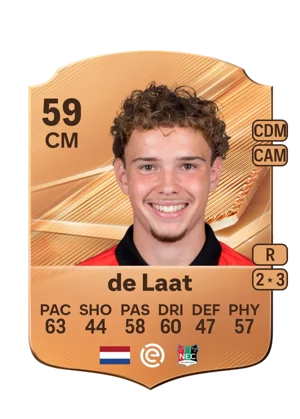 de Laat - 59 - Rare EA FC 27 card