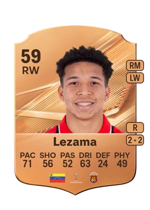 Lezama - 59 - Rare EA FC 27 card