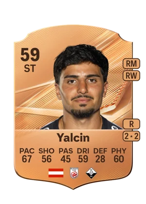 Yalcin - 59 - Rare EA FC 27 card