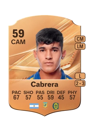 Cabrera - 59 - Rare EA FC 27 card