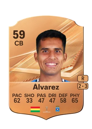 Álvarez - 59 - Rare EA FC 27 card