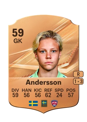 Andersson - 59 - Rare EA FC 27 card