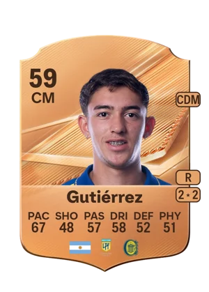 Gutiérrez - 59 - Rare EA FC 27 card