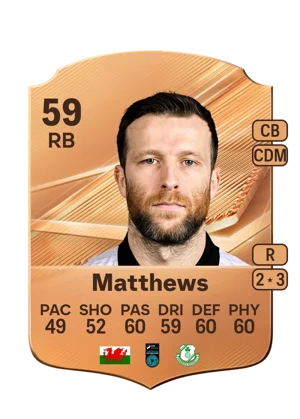 Matthews - 59 - Rare EA FC 27 card