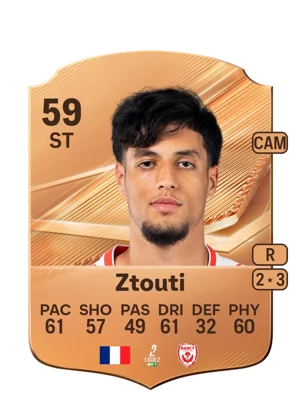 Ztouti - 59 - Rare EA FC 27 card