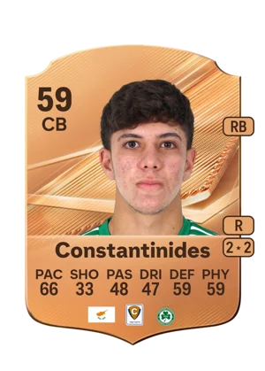 Constantinides - 59 - Rare EA FC 27 card
