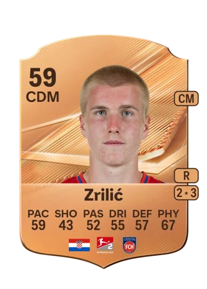 Zrilić - 59 - Rare EA FC 27 card