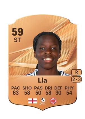 Lia - 59 - Rare EA FC 27 card