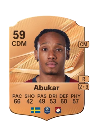 Abukar - 59 - Rare EA FC 27 card