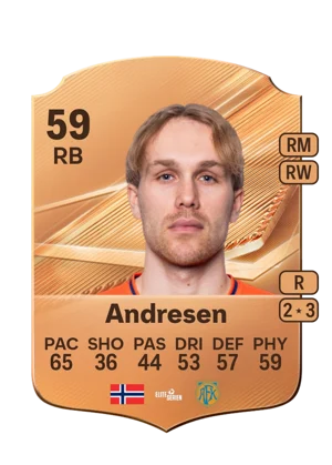 Andresen - 59 - Rare EA FC 27 card