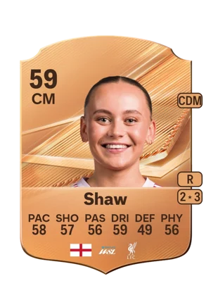 Shaw - 59 - Rare EA FC 27 card