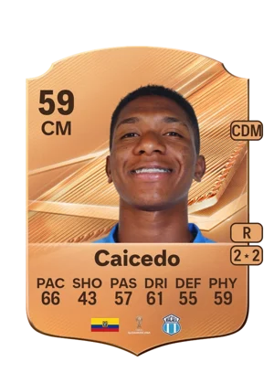 Caicedo - 59 - Rare EA FC 27 card