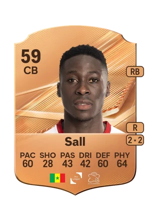 Sall - 59 - Rare EA FC 27 card