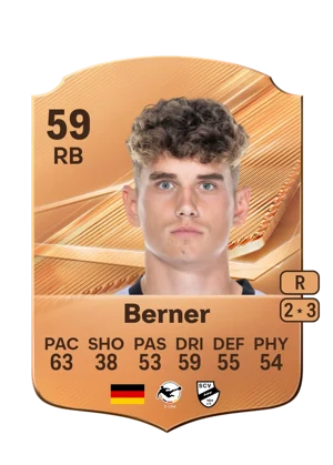 Berner - 59 - Rare EA FC 27 card