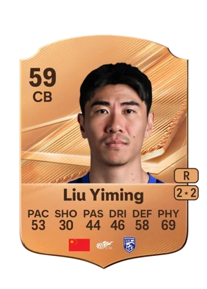 Liu Yiming - 59 - Rare EA FC 27 card