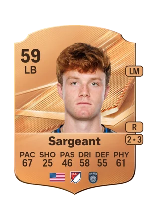 Sargeant - 59 - Rare EA FC 27 card