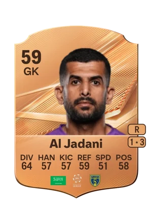 Al Jadani - 59 - Rare EA FC 27 card