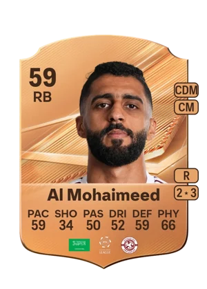 Al Mohaimeed - 59 - Rare EA FC 27 card