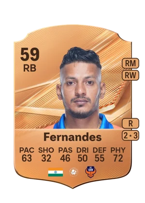 Fernandes - 59 - Rare EA FC 27 card
