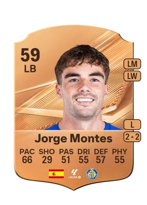 Jorge Montes - 59 - Rare EA FC 27 card
