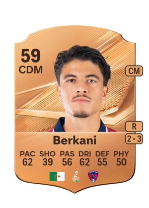Berkani - 59 - Rare EA FC 27 card