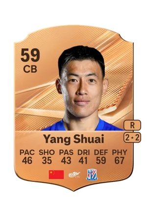 Yang Shuai - 59 - Rare EA FC 27 card