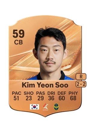 Kim Yeon Soo - 59 - Rare EA FC 27 card