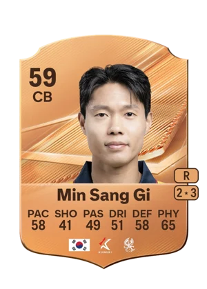 Min Sang Gi - 59 - Rare EA FC 27 card