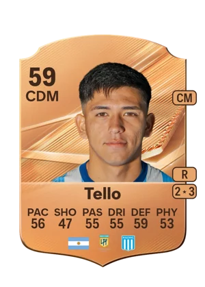 Tello - 59 - Rare EA FC 27 card