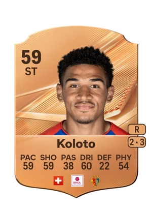 Koloto - 59 - Rare EA FC 27 card