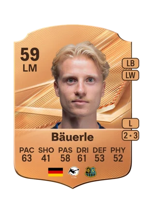 Bäuerle - 59 - Rare EA FC 27 card