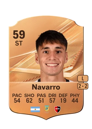 Navarro - 59 - Rare EA FC 27 card